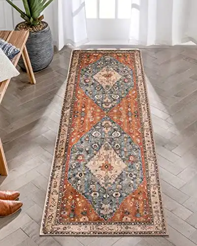 Colorful Washable Non-Slip Entryway Runner