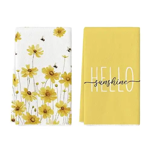 Sunshine Spring Kitchen Towels